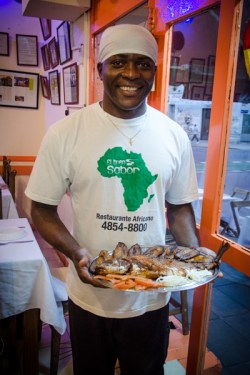 Chef and owner Maxime Tankouo (photo - Helena Andell)